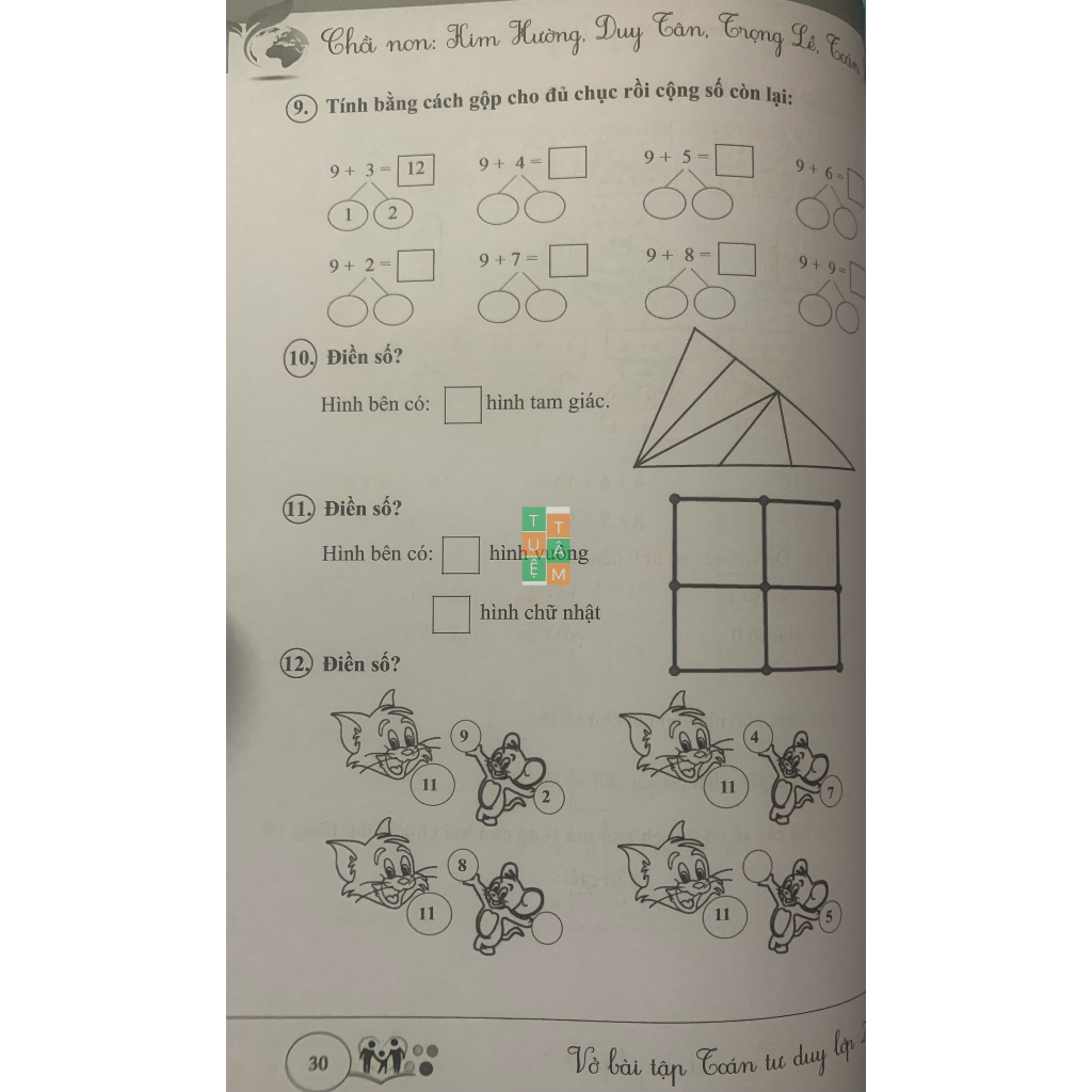 Sách - Vở bài tập Toán tư duy lớp 2
