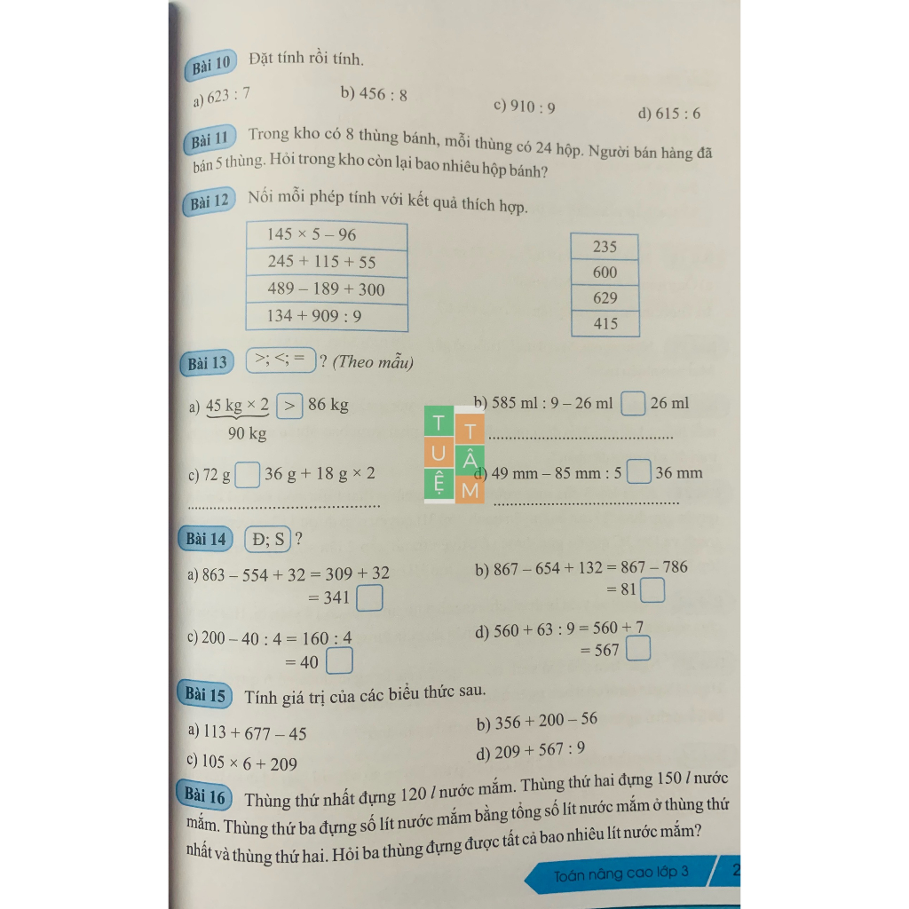 Sách - Toán nâng cao lớp 3