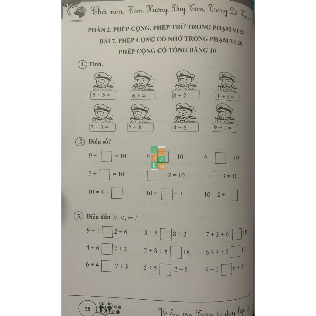Sách - Vở bài tập Toán tư duy lớp 2