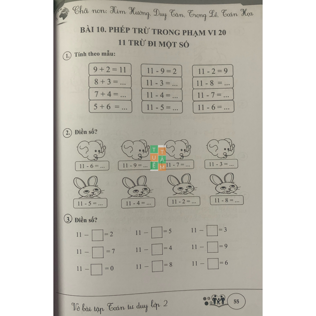 Sách - Vở bài tập Toán tư duy lớp 2