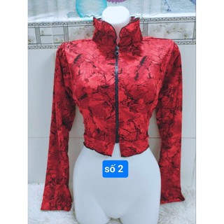 Áo khoác lửng 2lớp cổ bèo, lai bèo tay 2lớp có 2túi trong