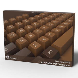 AKKO Keycap set – Chocolate (PBT Double-Shot/ASA profile/178 nút)