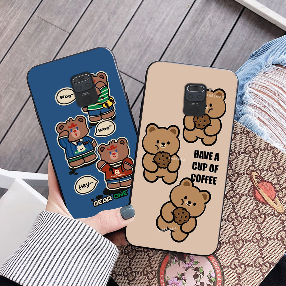 Ốp lưng xiaomi redmi note 9 / redmi note 9s / redmi note 9 pro in hình con gấu cute