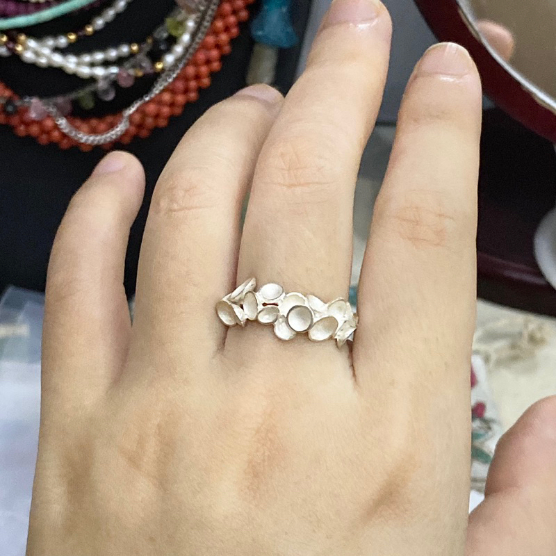 Nhẫn bạc hàng si Nhật 16.5mm