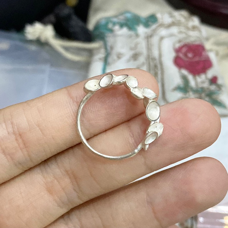 Nhẫn bạc hàng si Nhật 16.5mm