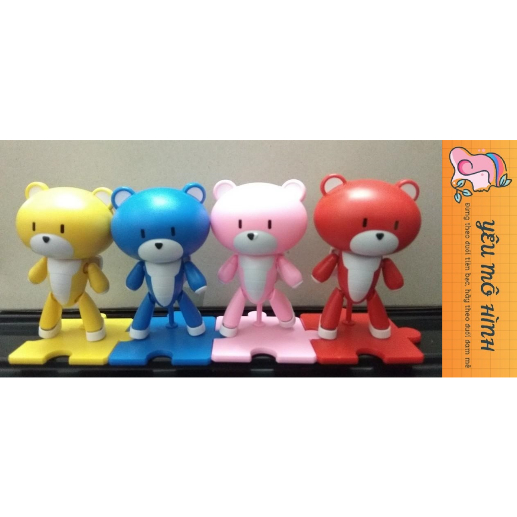 Mô hình Gundam HG Petit'Bear Future Pink Tặng kèm Base trưng bày