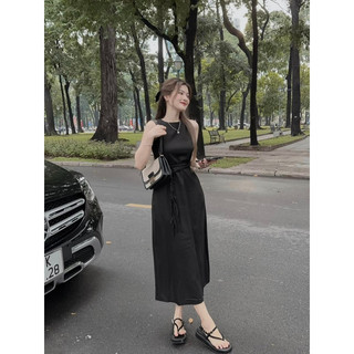 Váy lien hai lớp tết dây