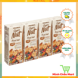 Sữa Hạt Vinamilk Super Nut 9 Loại Hạt Lốc 4 Hộp 180ml