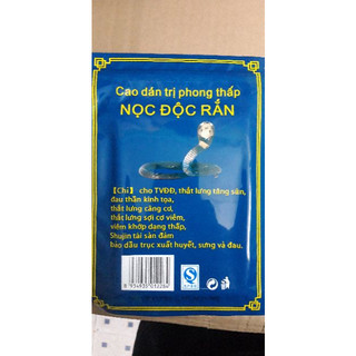 [Túi 10 miếng] Cao dán trị phong thấp Nọc Độc Rắn