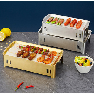 Bếp nướng cồn bộ vỉ nướng bếp cồn bếp nướng thịt BBQ hải sản OEM CJL01