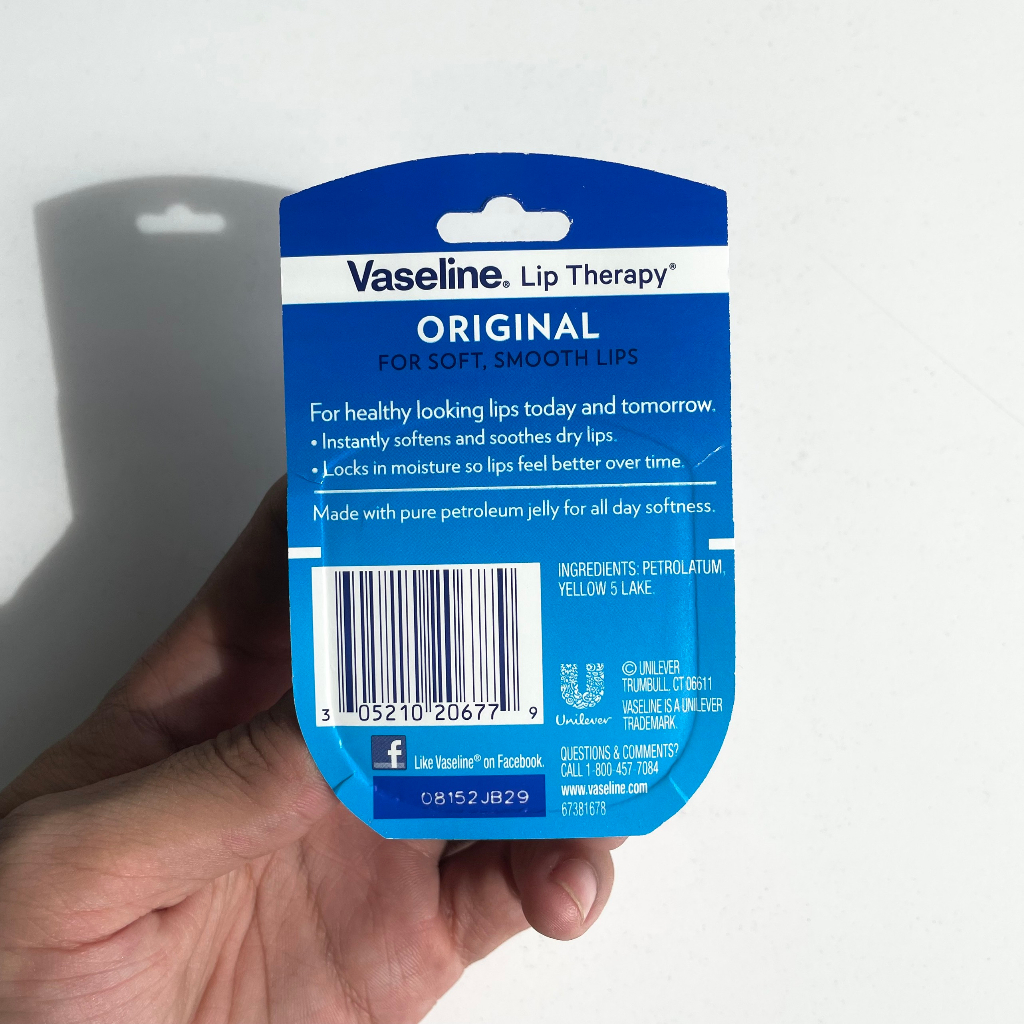 Sáp Dưỡng Môi Không Màu Vaseline Lips Therapy Original 7g