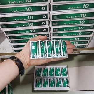 Kim bấm, ghim bấm số 10 Việt Đức, hộp gim bấm nhỏ, ghim bấm tập, ghim bấm tài liệu, hồ sơ