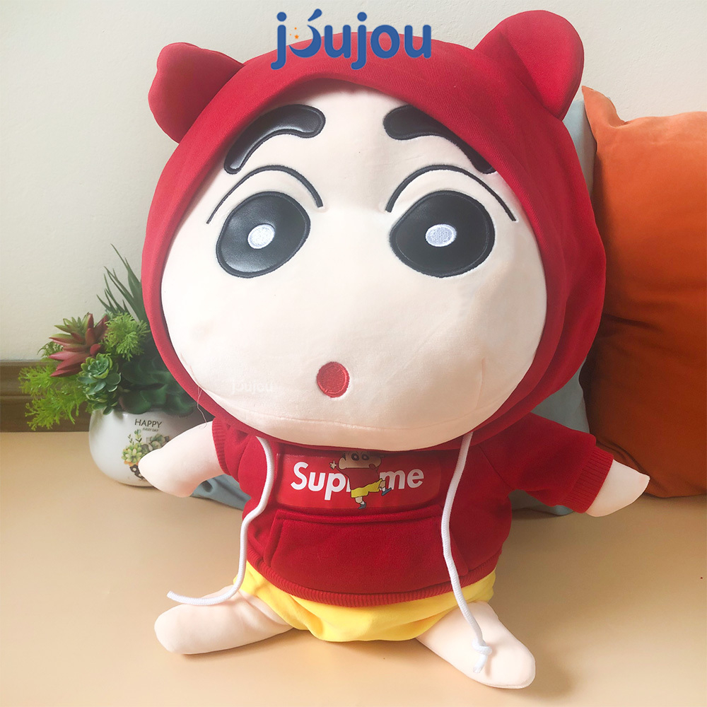 Gấu bông cute JuJou, thú nhồi bông dễ thương chất liệu vải nhung mềm mịn, co dãn 4 chiều an toàn cho bé