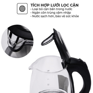 Ấm siêu tốc thủy tinh Sunhouse SHD1217