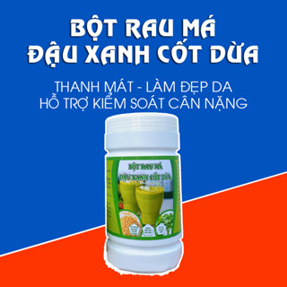 BỘT RAU MÁ ĐẬU XANH CỐT DỪA - Sảng khoái ,bùi béo - Hũ 500g tiện lợi