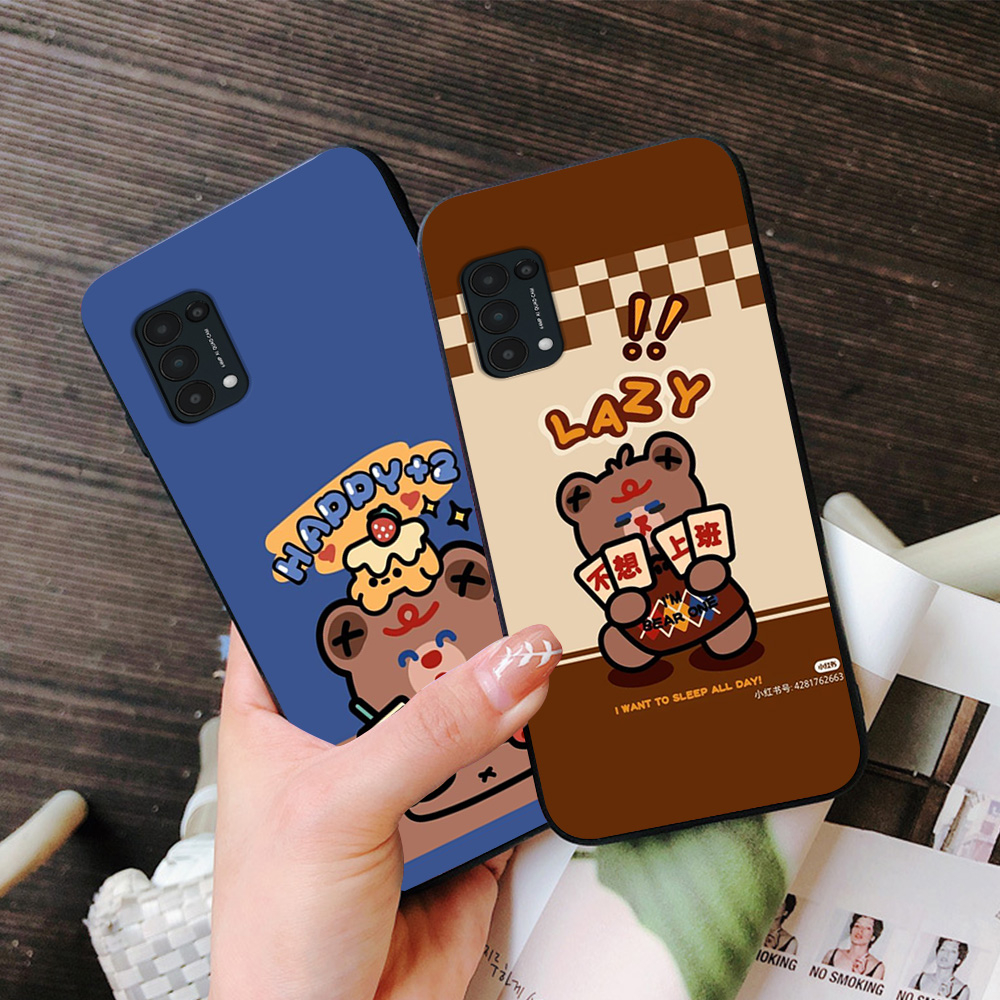 Ốp lưng oppo reno 5 / oppo reno 5 4g / oppo reno 5 5g in hình con gấu cute