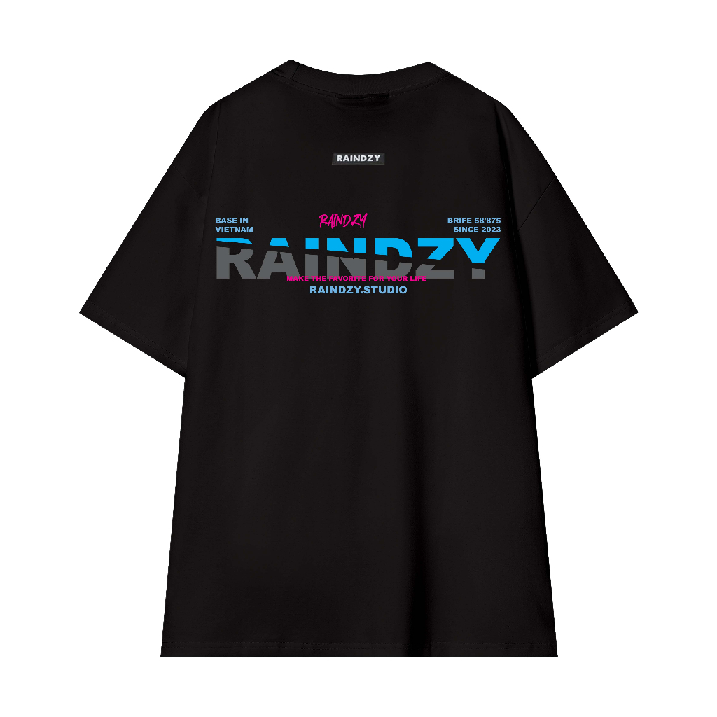 Áo thun local brand form rộng, áo phông tay lỡ unisex nam nữ RAINDZY ATL013