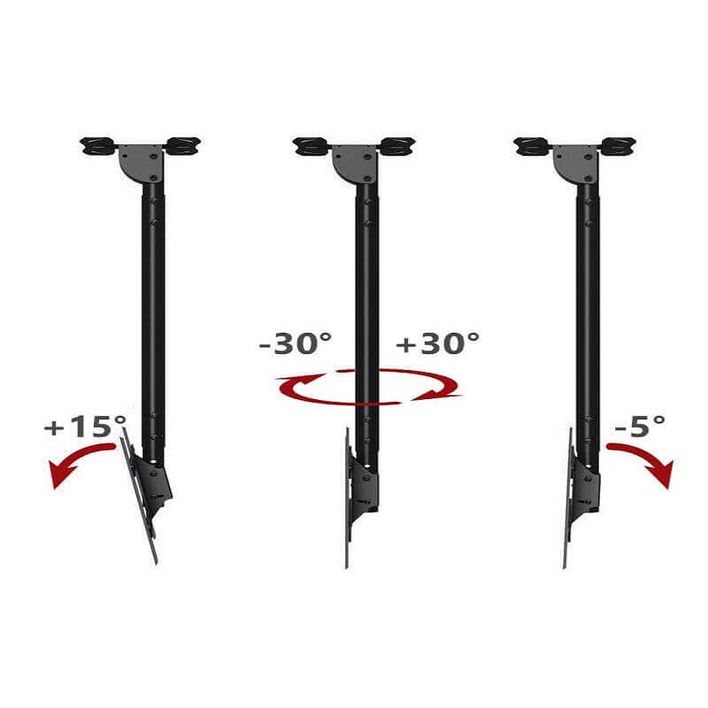 Giá treo thả trần màn hình Tivi North Bayou NB T560-15 từ 32 - 75 inch, Tải trọng 68 kg, Xoay linh hoạt