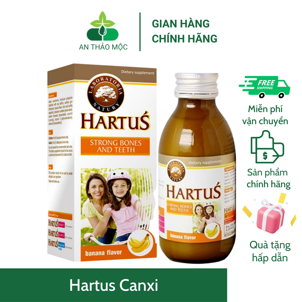 Hartus Canxi.Bổ sung Canxi,Vitamin K+D3 Từ 4 Tháng Tuổi.Phát Triển Chiều Cao Tối Đa