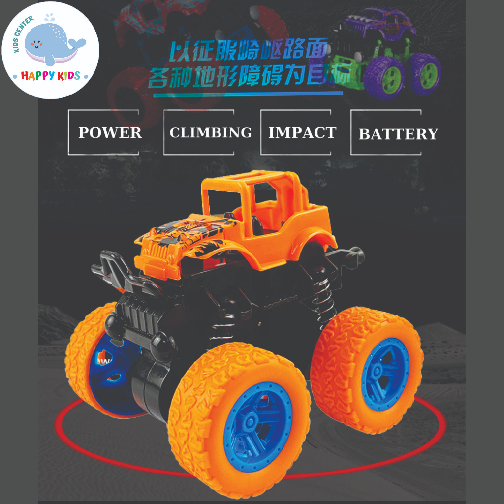 Đồ chơi Ô tô địa hình nhào lộn 360 độ chạy quán tính siêu bền nhiều màu sắc cho bé