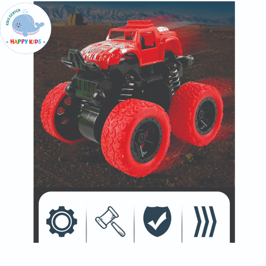 Đồ chơi Ô tô địa hình nhào lộn 360 độ chạy quán tính siêu bền nhiều màu sắc cho bé