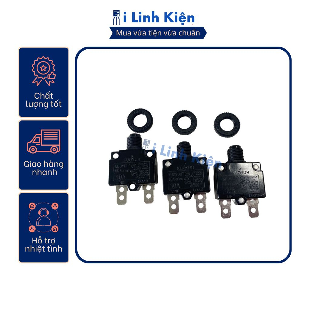 Relay bảo vệ quá tải 10A 250V KUOYUH Đài Loan.