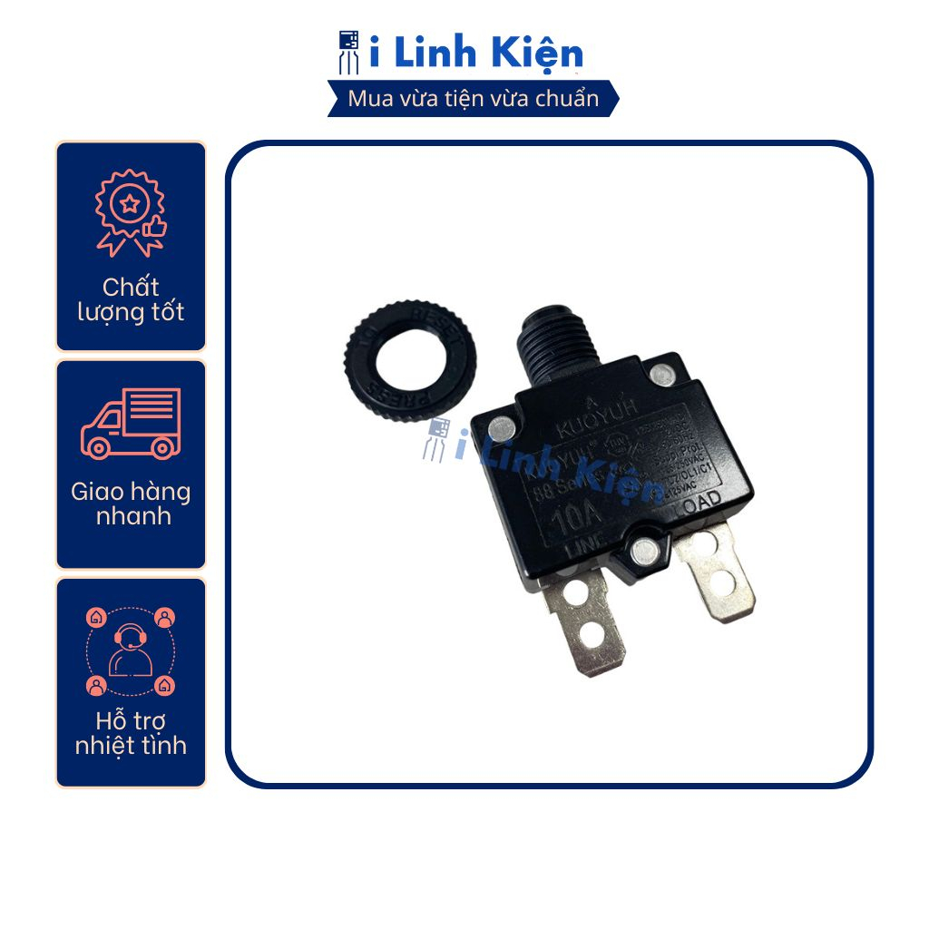 Relay bảo vệ quá tải 10A 250V KUOYUH Đài Loan.