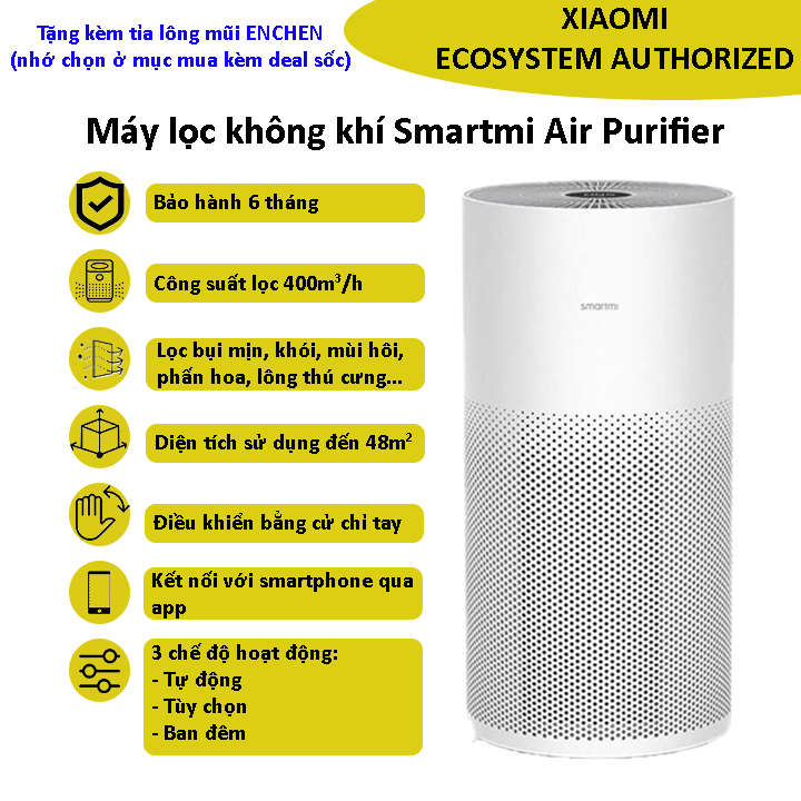 Máy lọc không khí Smartmi 1/2 Air Purifier