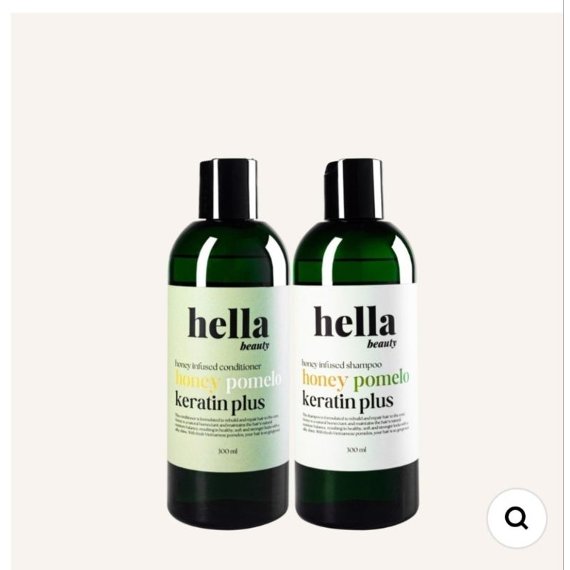 Combo gội xả bưởi keratin Hella Beauty 300ml
