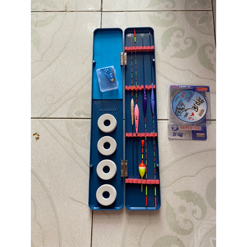 Bộ Hộp Phao Xanh, Hộp Phao Câu Đài,Phao Câu Cá, Phao Câu Đài