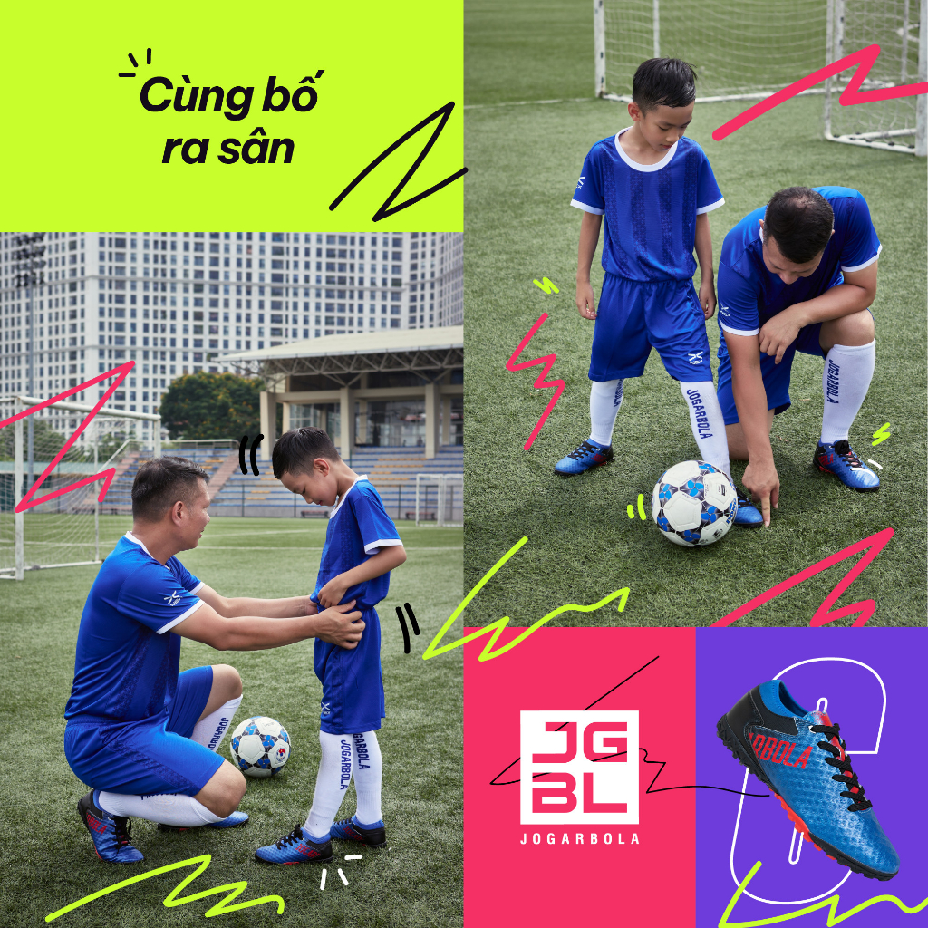 Giày đá bóng trẻ em Jogarbola Colorlux, giày đá bóng trẻ em phù hợp cho mọi lứa tuổi