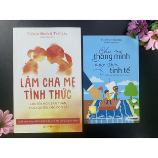 Sách - combo 2 cuốn : cha mẹ thông minh dạy con tinh tế + làm cha mẹ tỉnh thức