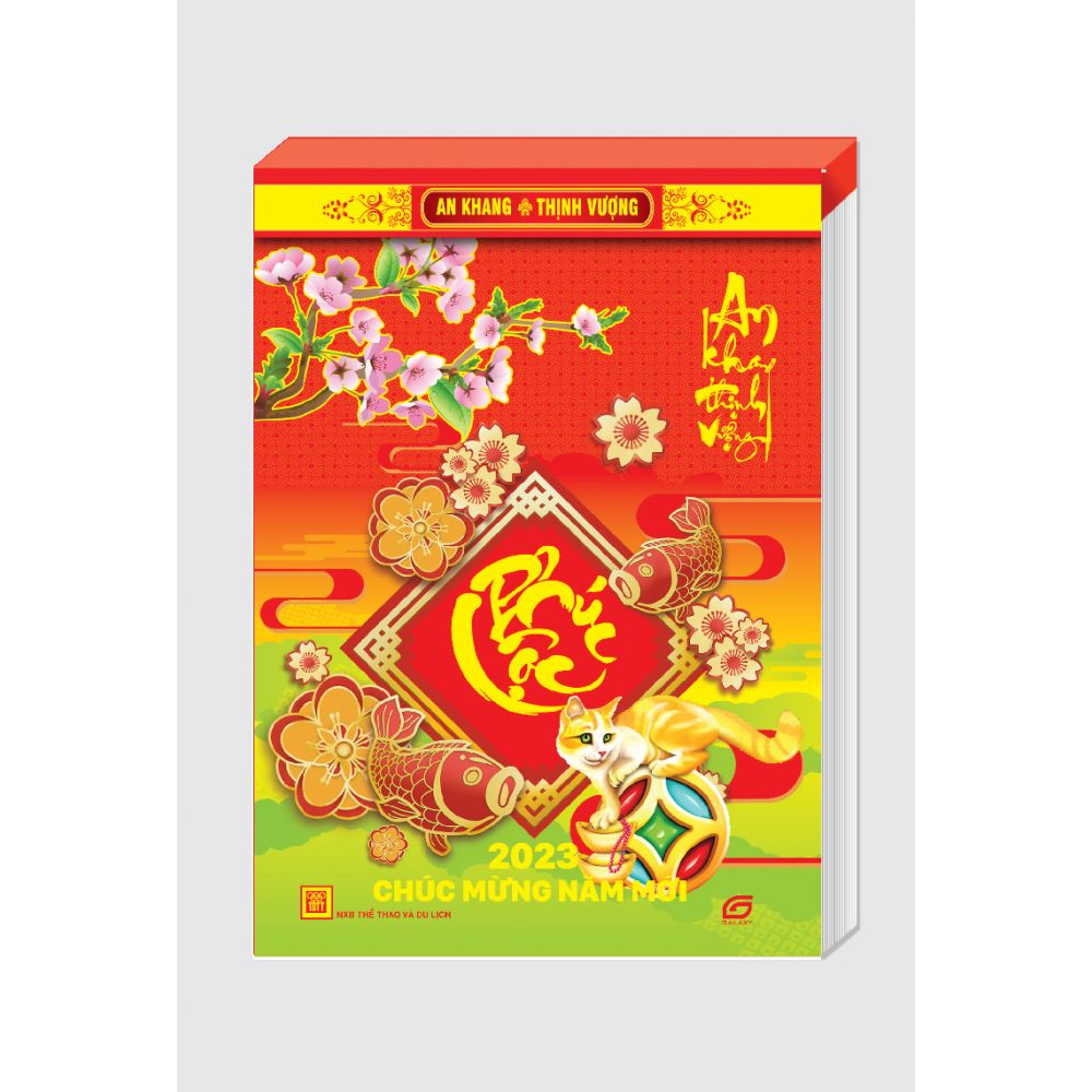 Lịch Bloc Trung 2023 ; Kích thước: 10.5x14.5 cm