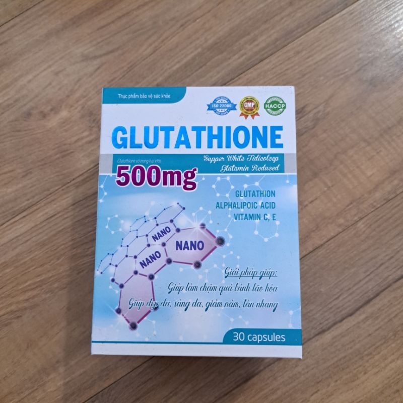 Viên uống trắng da mờ nám Glutathione 500mg - Glutathione Super White - Hỗ trợ làm đẹp da, tăng cường sinh lý nữ