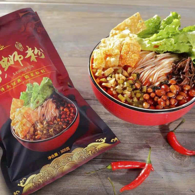 GÓI 305gr BÚN ỐC LIỄU CHÂU GÓI ĐỎ
