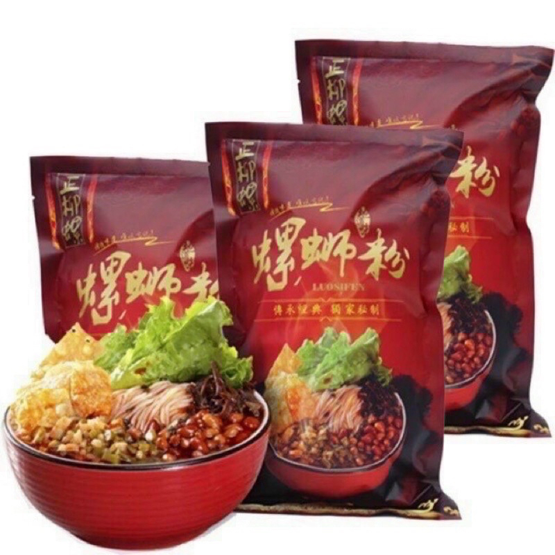 GÓI 305gr BÚN ỐC LIỄU CHÂU GÓI ĐỎ