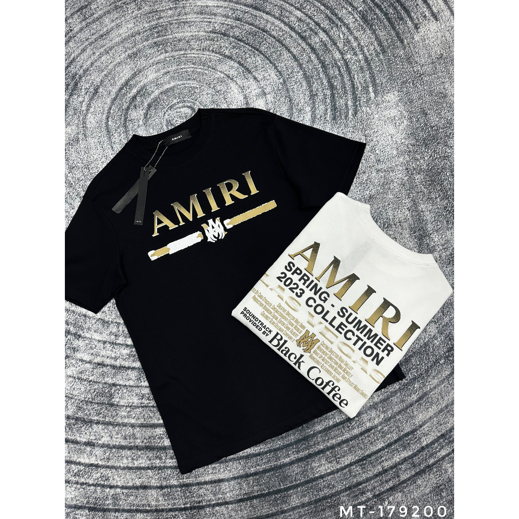 Áo Phông Nam A Mi Ri In Chữ Siêu Đẹp - Áo Thun Nam Nữ A Mi Ri Chất Liệu Cotton Cao Cấp