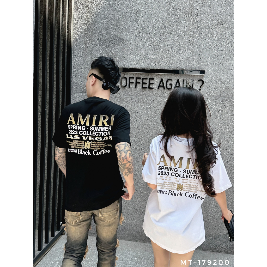 Áo Phông Nam A Mi Ri In Chữ Siêu Đẹp - Áo Thun Nam Nữ A Mi Ri Chất Liệu Cotton Cao Cấp