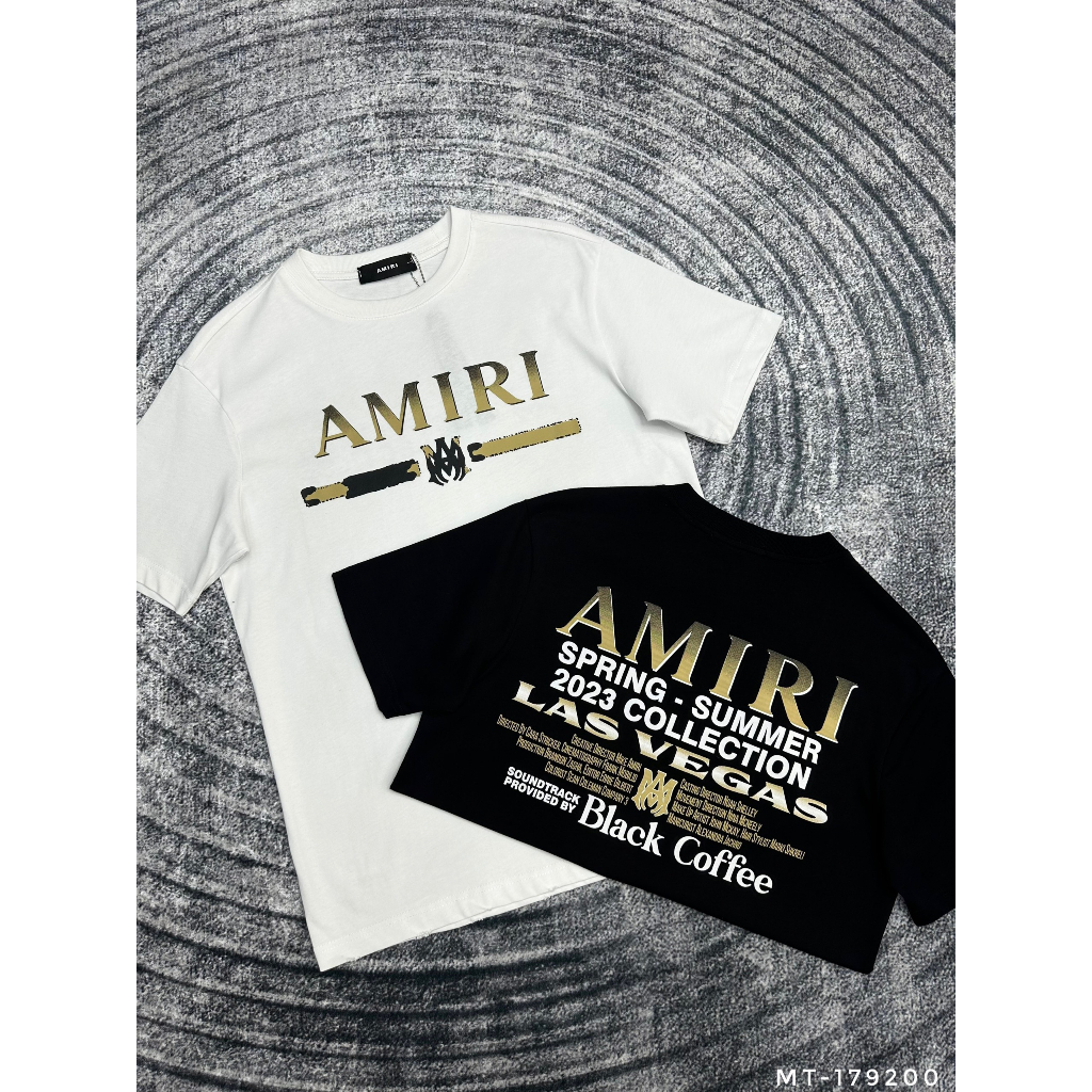 Áo Phông Nam A Mi Ri In Chữ Siêu Đẹp - Áo Thun Nam Nữ A Mi Ri Chất Liệu Cotton Cao Cấp