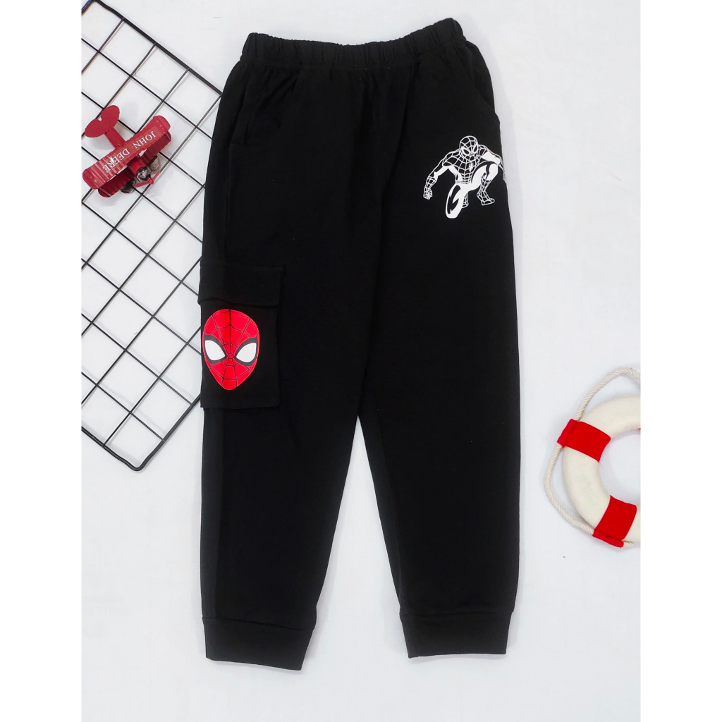 Quần Thun Jogger Bé Trai Siêu Nhân QD200723