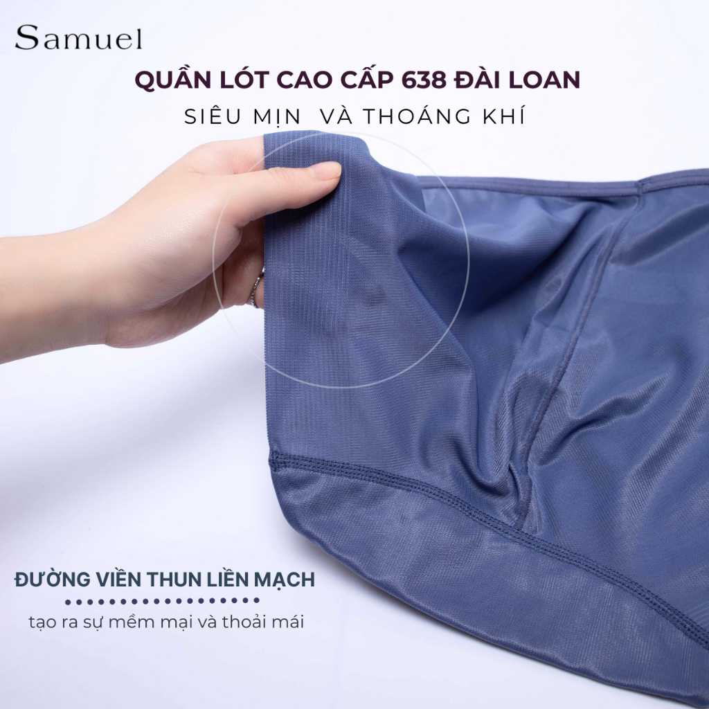 Quần Lót Đài Loan 638 - Lưng Cao Siêu Mỏng Thoáng Không đường viền may Vải Siêu Cool Hạ Nhiệt