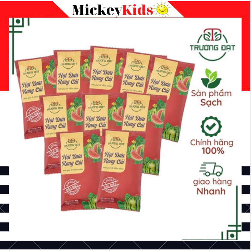 COMBO 20 Gói Hạt Dưa Rang Củi Trường Đạt (Gói 40g)- Thích hợp cho quán Cafe, Trà Sữa