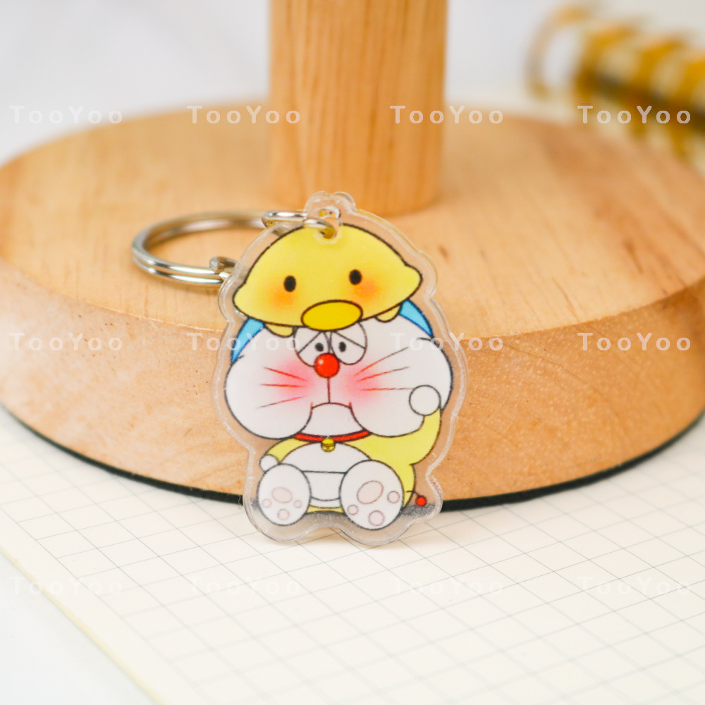 Móc khóa mica mini Doraemon Cosplay dễ thương cute TooYoo BK00222