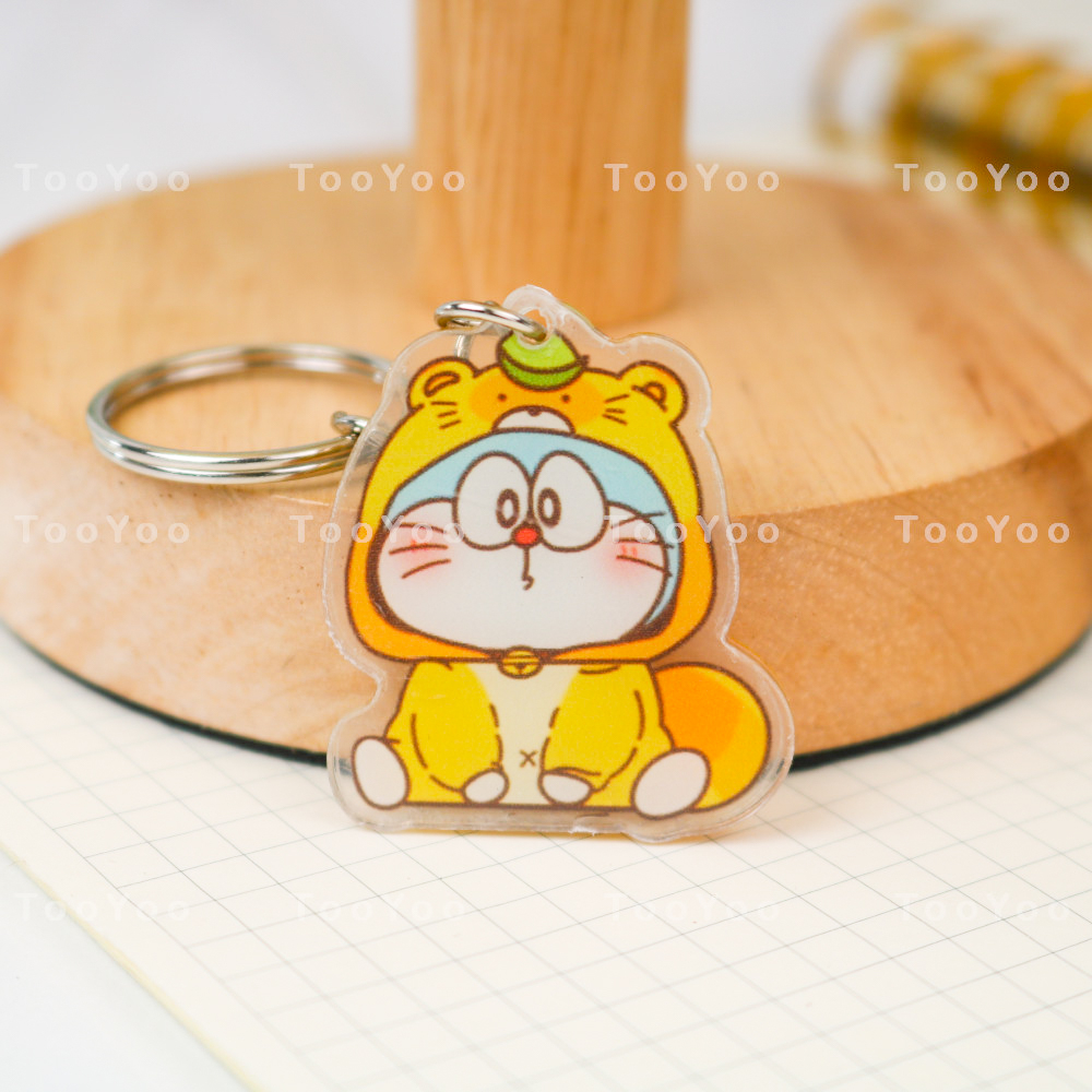 Móc khóa mica mini Doraemon Cosplay dễ thương cute TooYoo BK00222