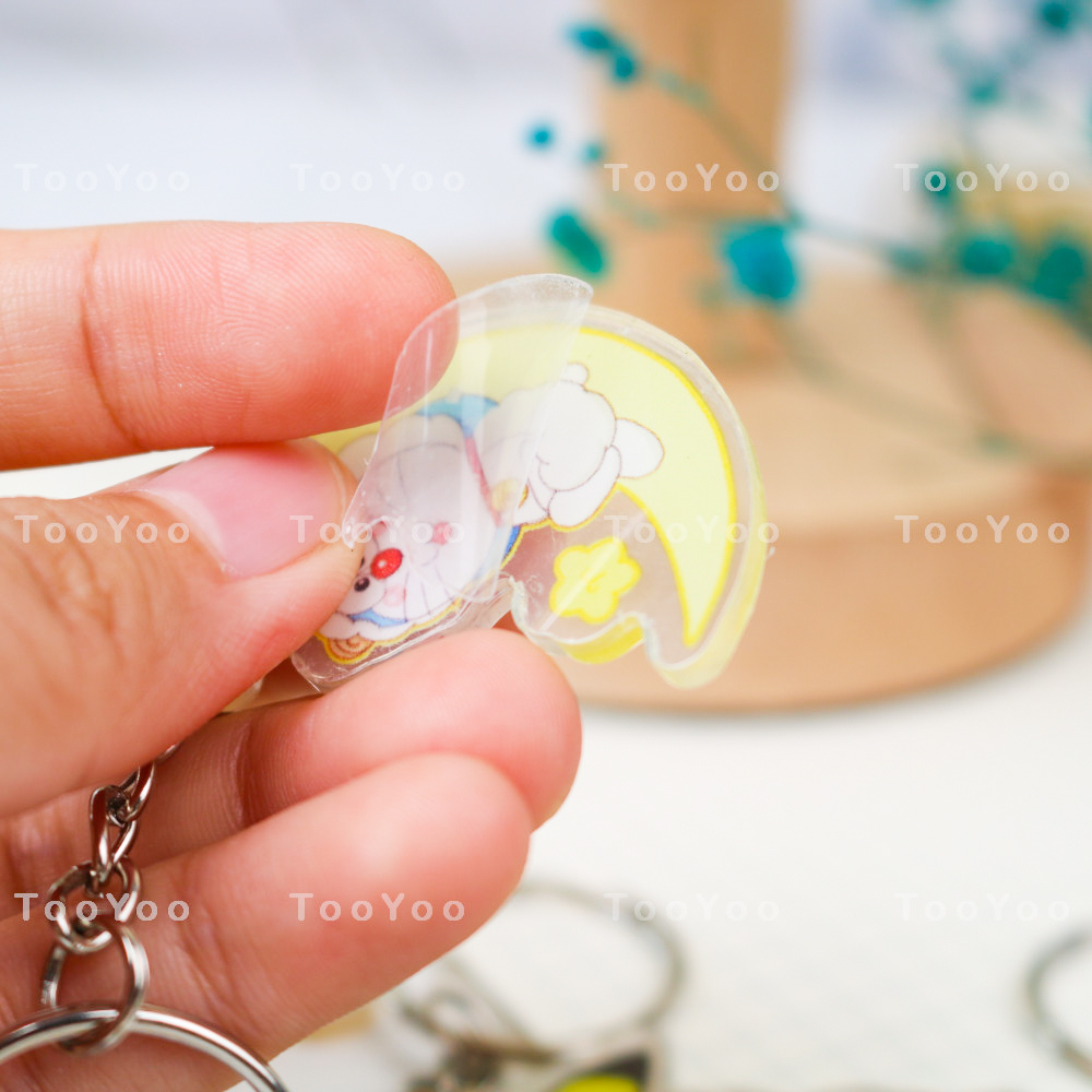 Móc khóa mica mini Doraemon Cosplay dễ thương cute TooYoo BK00222