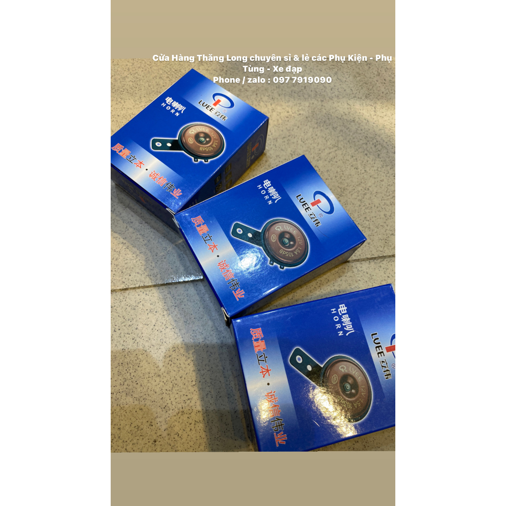 Còi LVEE Dành Cho Xe máy & Xe Điện 12V & 48V ( còi đỏ )