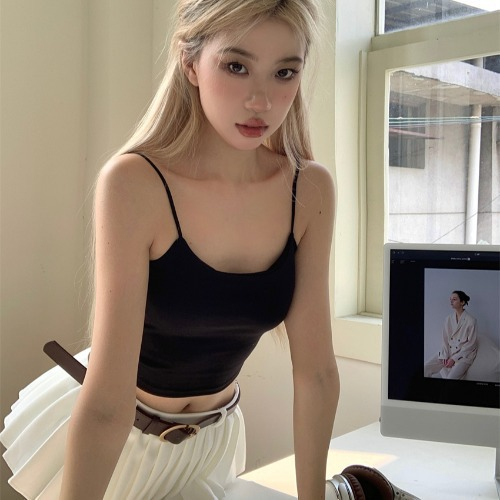 Áo croptop nữ cotton mút mỏng BRALUNE, áo ngực nữ dây mảnh cá tính mã 612