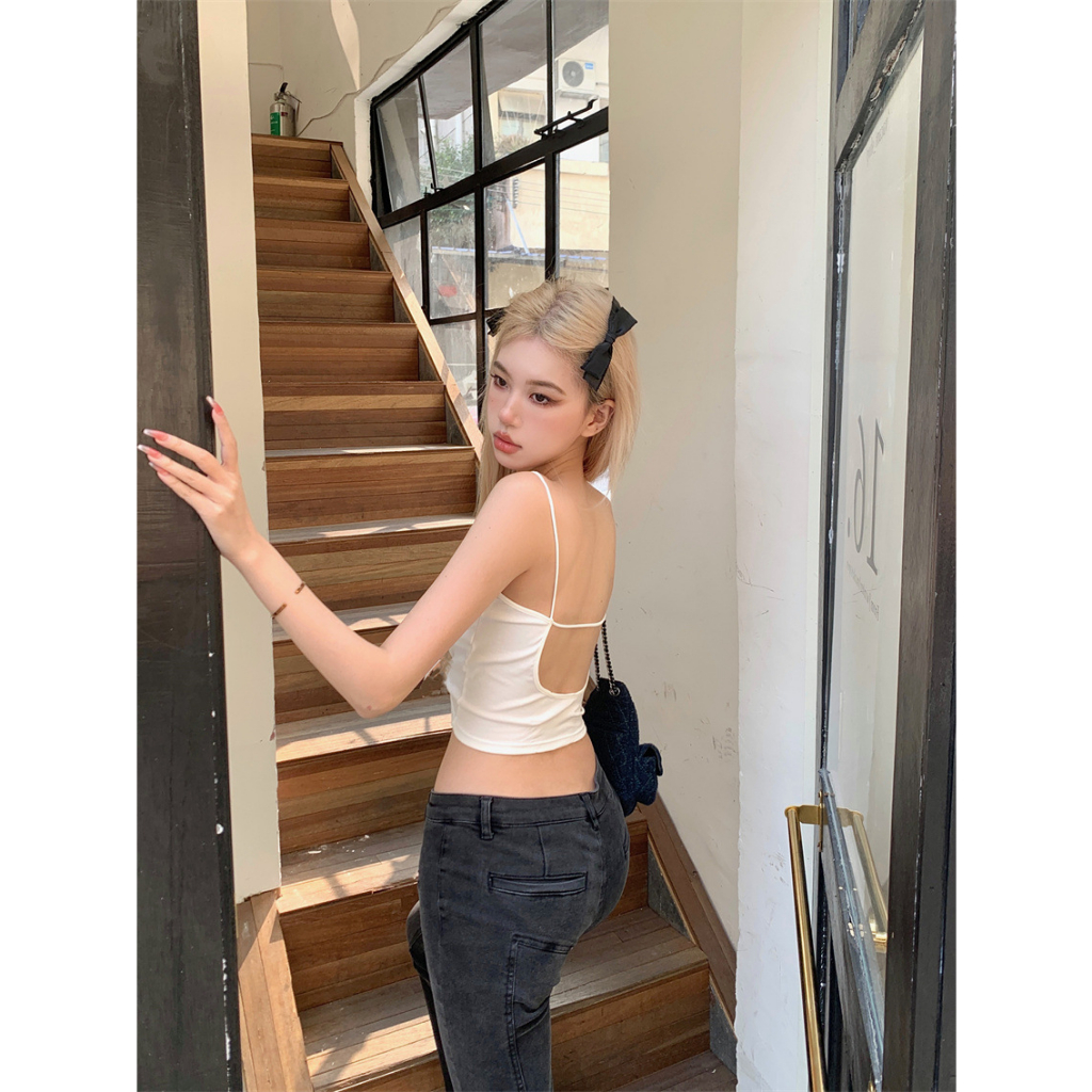 Áo croptop nữ cotton mút mỏng BRALUNE, áo ngực nữ dây mảnh cá tính mã 612