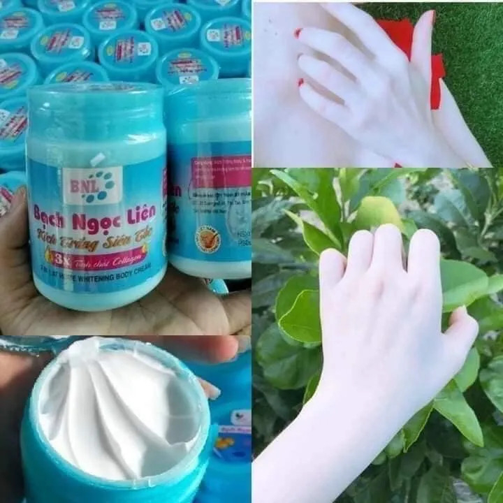 Kem kích trắng body bạch Ngọc liên hủ 250gam