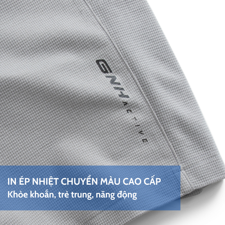 Quần short nam GNH Active Quần ngố nam chất vải cao cấp thoáng khí thấm hút mồ hôi phong cách trẻ trung | GNH 23006